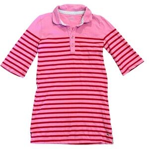 Vineyard Vines Pink & Red Striped Polo Dress